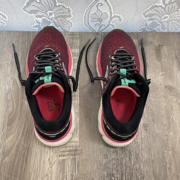 Brooks Ghost 11 Red Running Shoes Womens size 7 B medium - Picture 5 of 16
